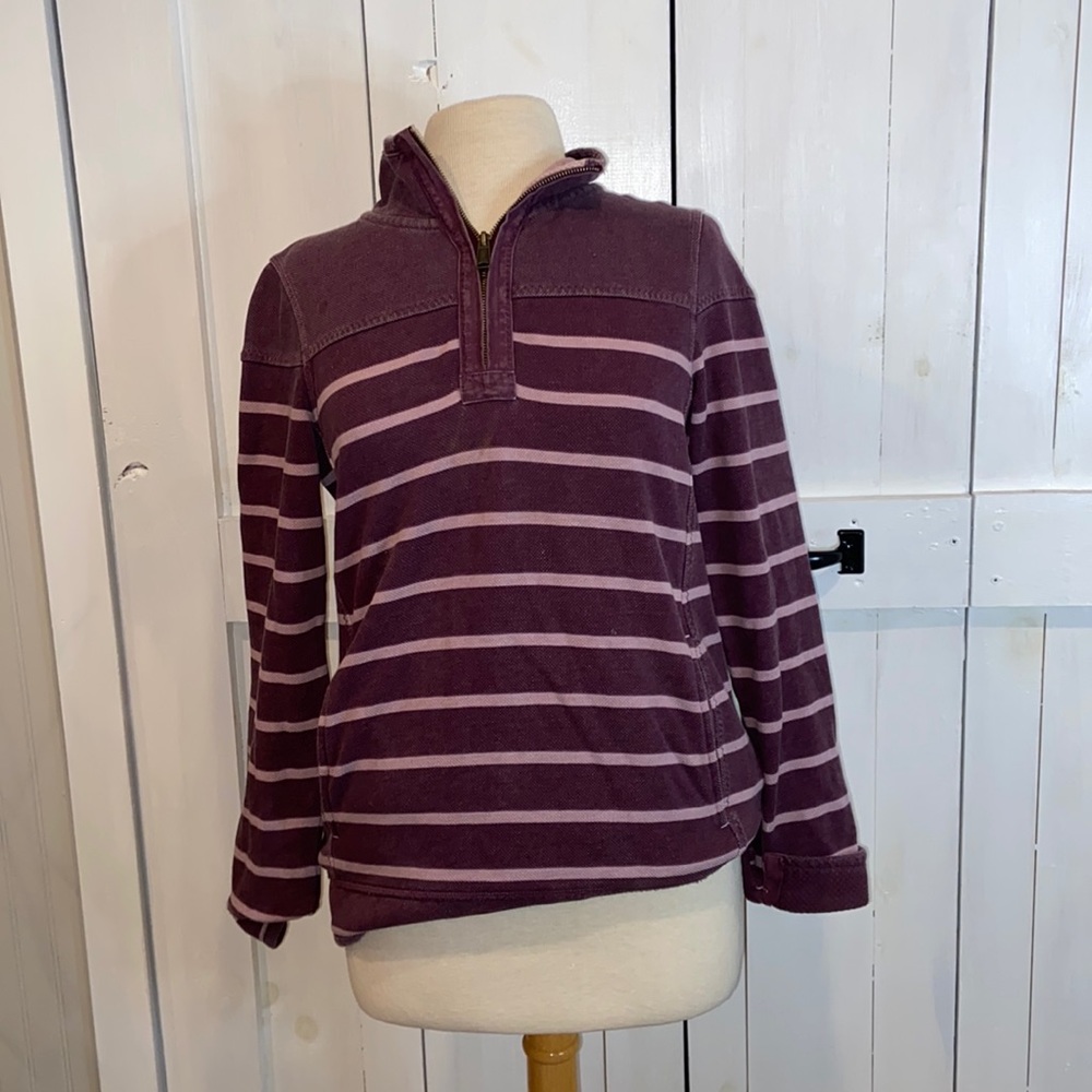 Fat Face Airlie Purple Striped Pullover